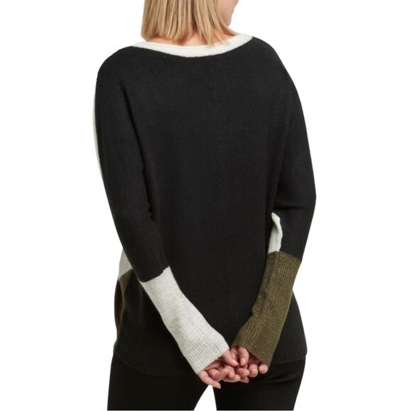 NWT Halston Colorblock Dolman Long Sleeve Cozy Pullover Sweater Women’s Size XS - Picture 4 of 9